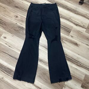 Judy Blue flare boutique 14 normcore black trendy jeans